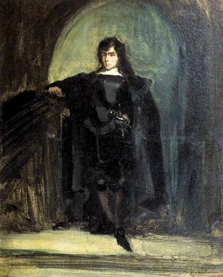 Eugene Delacroix Self-Portrait as Ravenswood France oil painting art